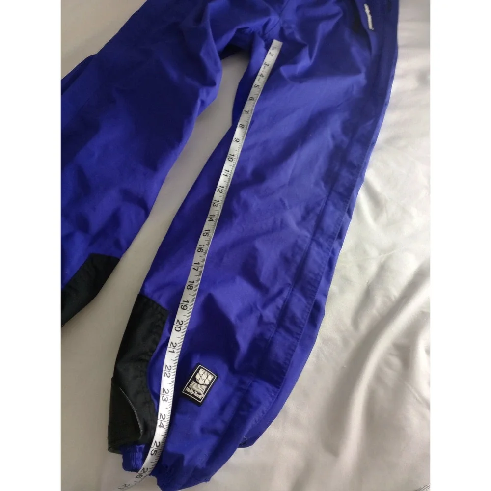 Helly Hansen Pant Women XS Purple Helly Tech Ski Snow Pants Ladies Full Side Zip